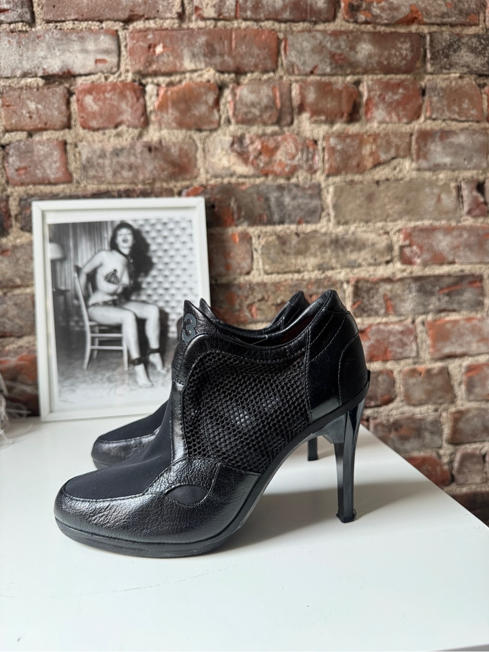 Y-3 adidas Torision Mesh High Heel Pumps with Box